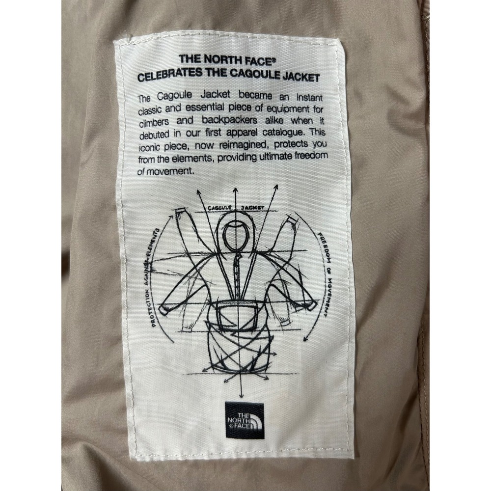 The North Face Womens Cagoule DryVent Parka Rain Jacket Tan XS NF0A2S51 - Picture 8 of 16